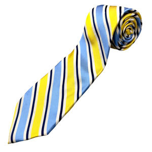 Nautica Classic 100% Silk‎ Dress Tie Bold Stripe Abstract Pattern 60" 3.25"